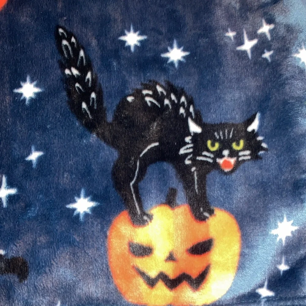 Wicked black cats Halloween throw blanket *FIRM PRICE*